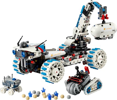 Technic Veicolo Spaziale Rover Lunare Lunar Outpost - Giocattolo Interattivo STEM con Braccio, Pannelli Solari e Modello di Robot - Regalo di Compleanno per Bambini e Bambine da 10 Anni - 42211 - Lego - Immagine 9