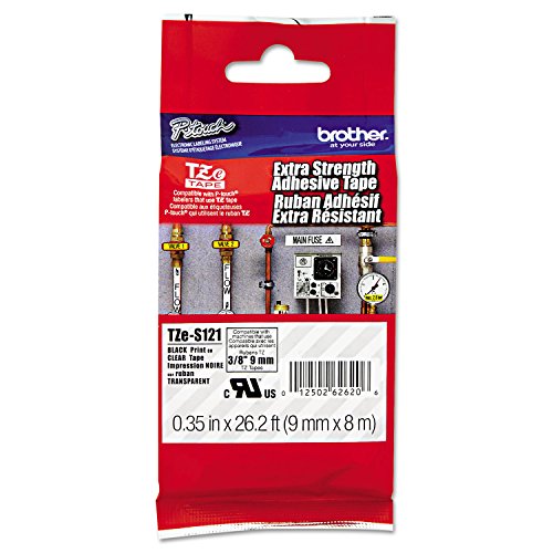 Ruban adhésif extra fort Brother TZeS121 9 mm pour organiser l'atelier et la maison proprement