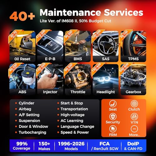 2026 Autel Scanner MaxiIM IM508S PRO: OBD2 Diagnostic Scan Tool, Full Bundle Pro Version, Enhanced All System Diagnose w/ 3000+ Active Test, 40+ Service, OS11.0, FCA SGW - Image 6