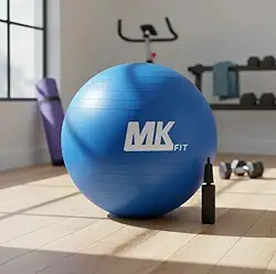 Bola Pilates Yoga Abdominal Ginastica Fitness 65 cm C/Bomba - Ginástica – Fitness – Pilates – Yoga – Fisioterapia – Flexibilidade – Fortalecimento – Tonificação