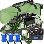 DARZYS Feeding Boat Fishing Carp with GPS Remote Control, LCD Screen, Portable Fish Finder 125 kHz Sonar Frequency 328 ft Detection