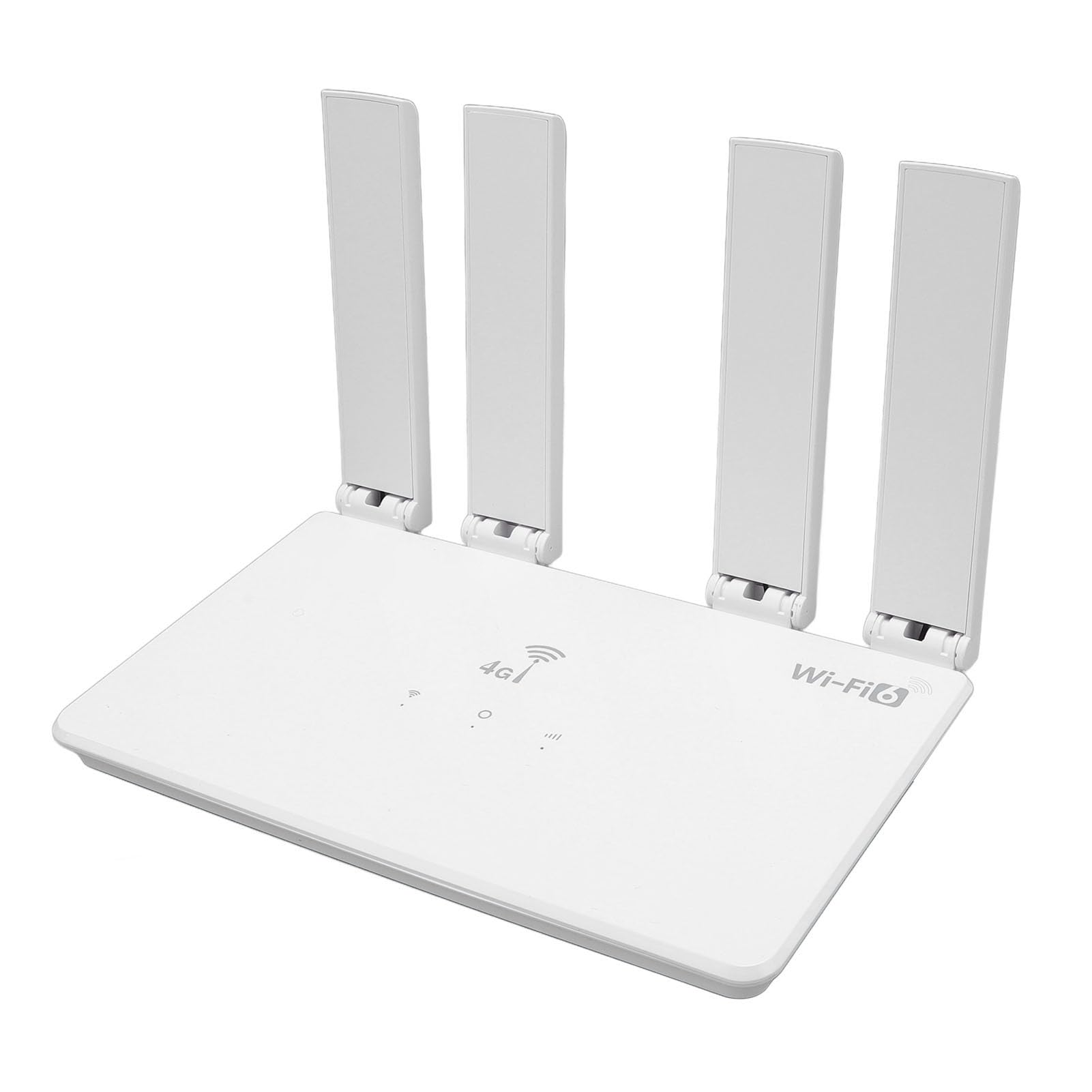 Bewinner Router 4G LTE Bez Odblokowania, z Gniazdem Karty SIM, 4 Antenami o Dużym Wzmocnieniu, Pobieraniem 150 Mb/s, Zasięgiem 200 M dla 10–20 urządzeń, Pasmami Europy i Azji, ładowaniem Typu C