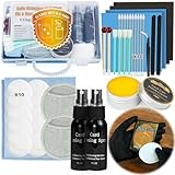 SFTPO Card Care Clean Kit, Card Cleaning and Polishing Restoration with Plastic Case, Trading Card Cleaning Box with Polishing Cream and Cleaning Spray, Suitable for PSA Rated Card Care