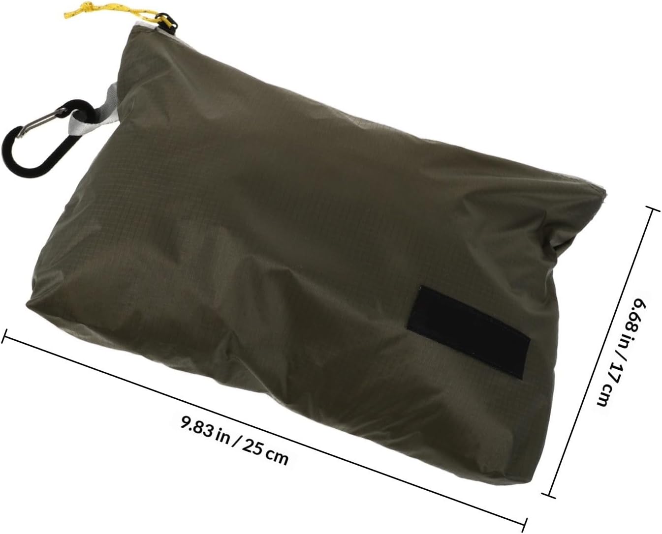 Large Capacity Waterproof Travel Toiletry Organizer Bag with Zipper, Foldable Nylon Packing Pouch for Outdoor Camping and Travel Storage in Green image 2