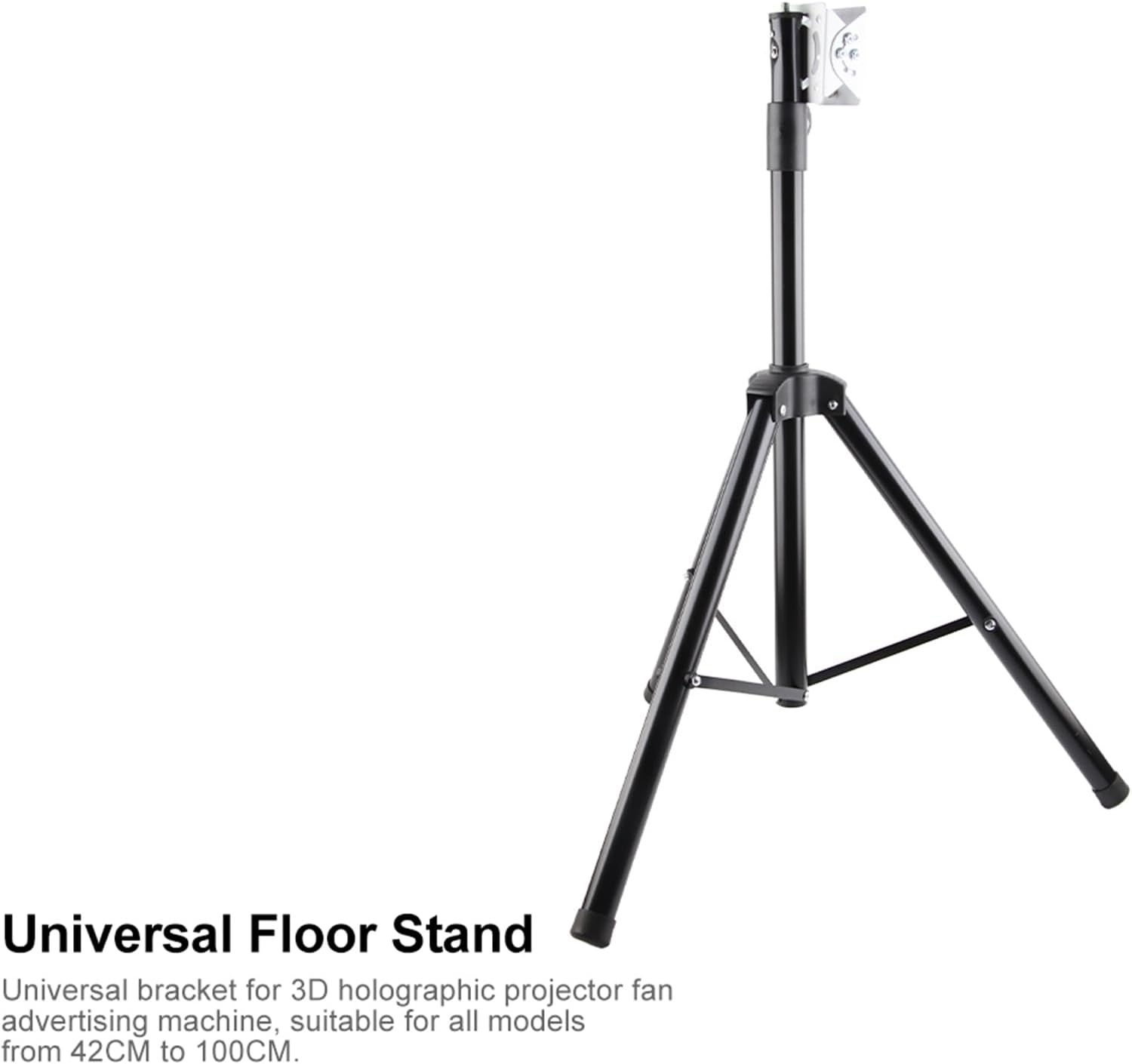 Holographic Projector Metal Tripod Bracket, 42/50cm/56cm/60cm/65cm/100Cm 3D Holographic Projection Fan Advertising Machine Model Dedicated Fixed Triangle Bracket Fit For All