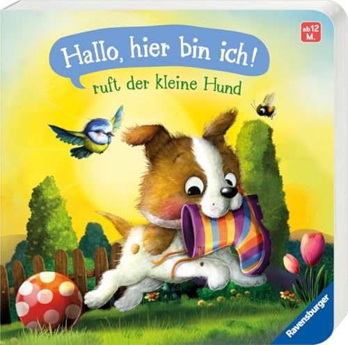 'Hallo, hier bin ich!', ruft der kleine Hund: Meine allererste Tiergeschichte - Erstes Vorlesen für Kinder ab 1 Jahr