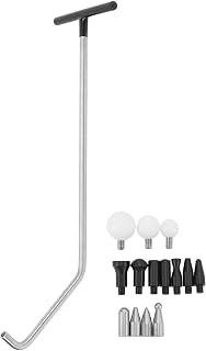 Paintless Dent Repair Tools Professional Auto Body Dent Removal Kit with 14 Versatile Heads High Strength Stainless Steel Rods for Hail Damage and Collision Dents Car Repair