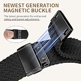 chinbersky Pleciony pasek kompatybilny z Apple Watch 40 mm, 41 mm, 42 mm, 38 mm, 44 mm, 45 mm, 46 mm, 49 mm, magnetyczny, elastyczny, nylonowy pasek do iWatch Ultra Series 11, 10, 9, 8, 7, 6, 5, 4, 3