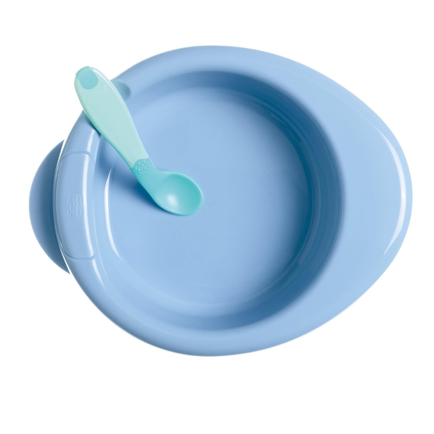 Chicco Set per la Pappa Composto da Tazza Training Cup, Primo Cucchiaio, Piatto Pappa Calda, Piatto Pappa Facile, Età 6 Mesi +, Blu, Versione per Bimbo