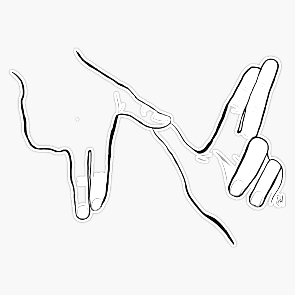 amazon com jb print nct hand symbol design vinyl decal sticker car waterproof car decal bumper sticker 5 automotive