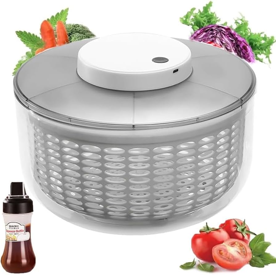 置物 Salad Days Amazon.com: VEVOR Stainless Steel Salad Spinner, 4.75Qt, One