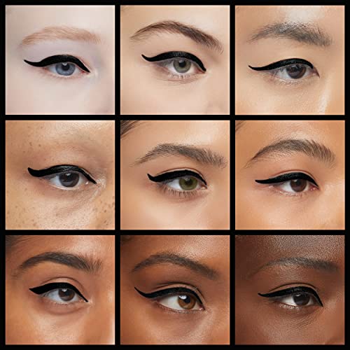 Almay Conditioning Liquid Eyeliner, Longwearing, Waterproof, Hydrating, 10 Black, 0.03 Fl Oz. #TOP3