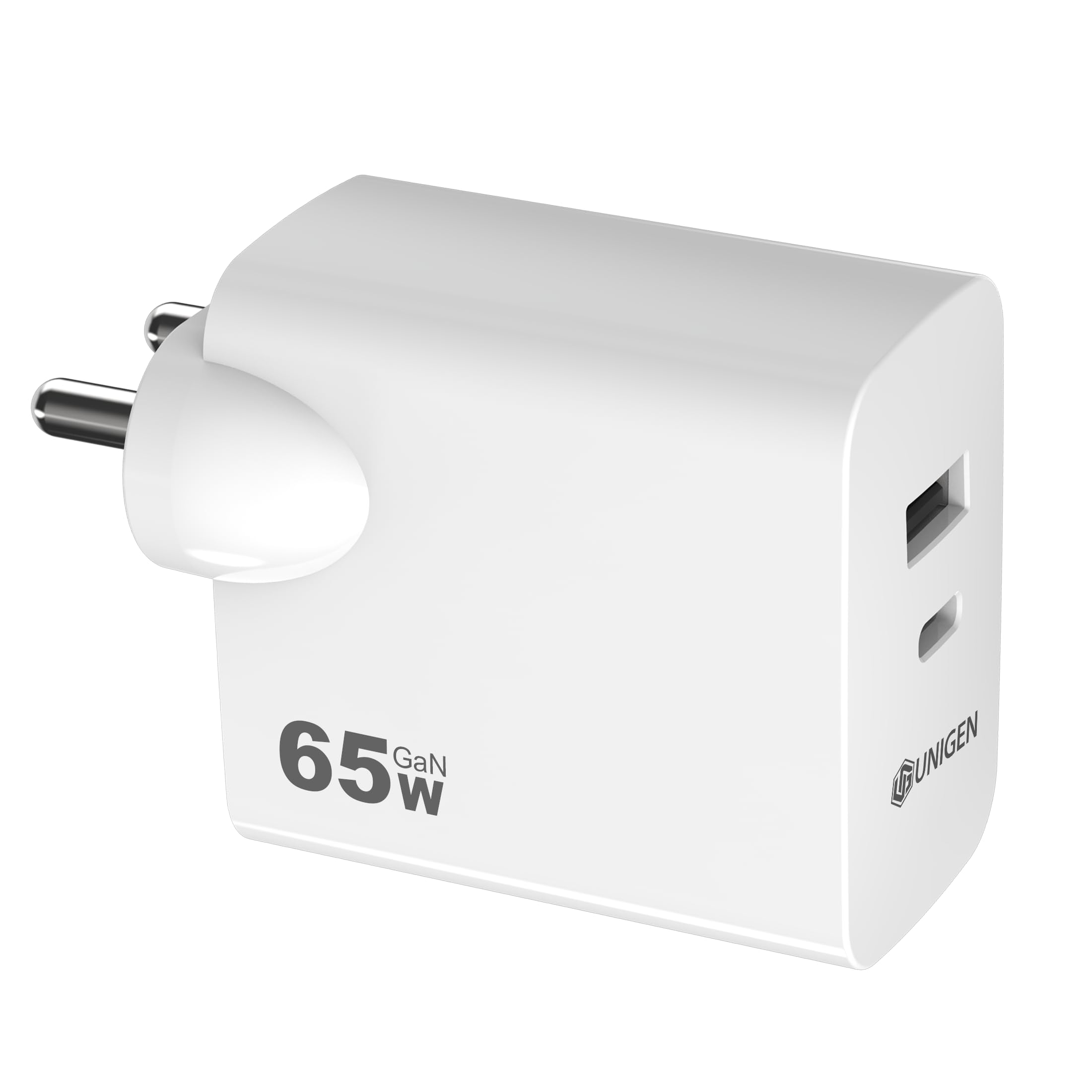 UNIGEN 65W GaN Charger Dual Port USB-C PD & USB-A Port Charger [Made in India] Compatible with iPad, MacBook Air/MacBook Pro, Chromebook, iPhone 16/15/14/13/12, Samsung Galaxy-White (B0D3LZDXTM) Amazon Price History, Amazon Price Tracker