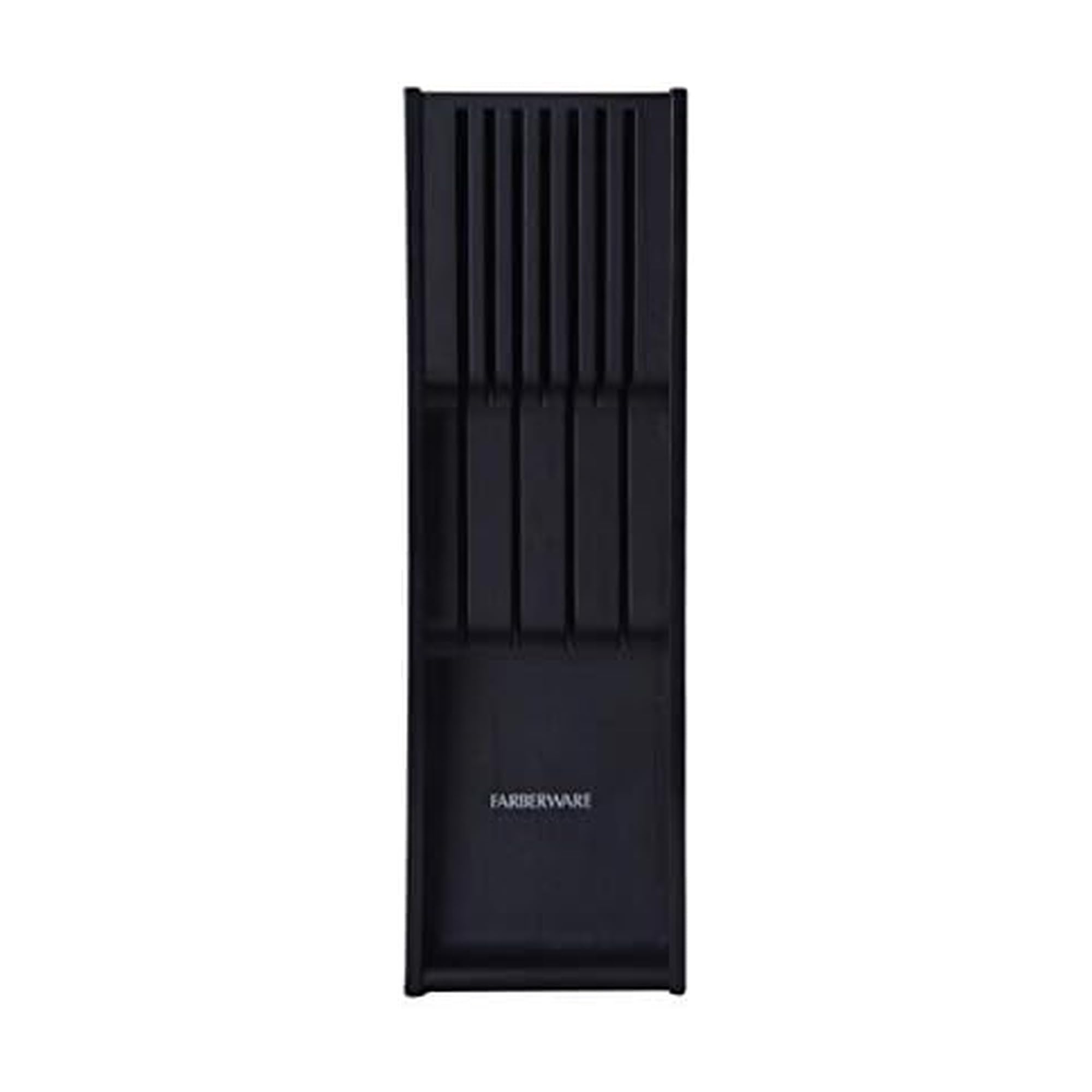 5229614 7 Slot In Drawer Knife Organizer, 18-Inch, Black