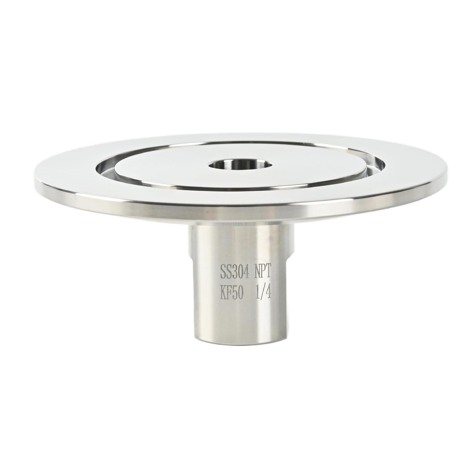 SS304 KF50 NPT Female Adaptor thread 1/4" NW50 KF Female coupling ISO-KF50 X FNPT 1/4"