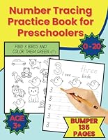 Number Tracing Practice Book for Preschoolers 0-20: Number Tracing Workbook to Trace Numbers for Preschool or Kindergarten Kids B0D4VS9H15 Book Cover