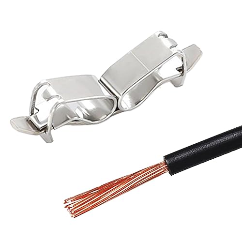 Miniatura 8 de Kit de conectores de alambre de empalme compacto, 1 conductor, conectores de palanca para cableado 28-12 AWG (50 unidades, naranja transparente)