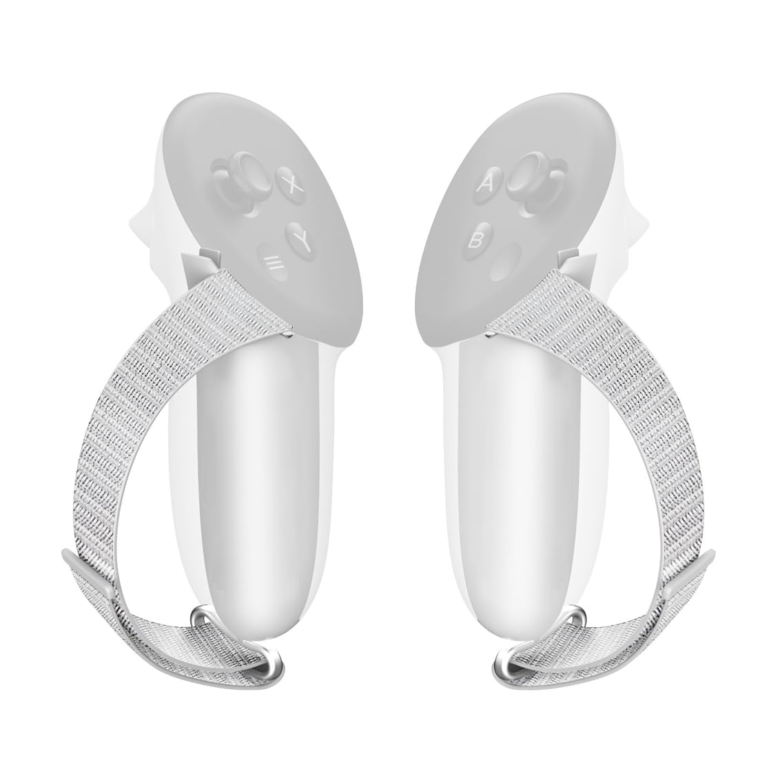 1 par de fundas para empuñaduras de controlador para Meta Quest 3/3S, correa de repuesto para Oculus Quest 3 VR, correas antideslizantes con correas ajustables para nudillos