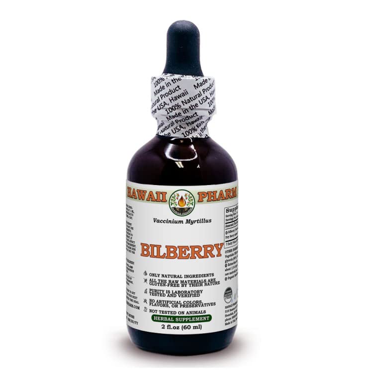Heidelbeeralkohol (Vaccinium Myrtillus) Trockenbeeren ALKOHOLFREIER Flüssigextrakt Glycerite 60 ml