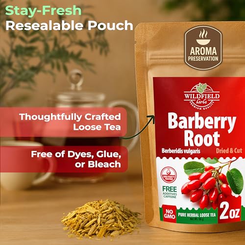 Image of 2 oz. Barberry Root Herbal Tea (Berberis vulgaris) - 56g Dried Barberry Root Tea Raiz de Agracejo
