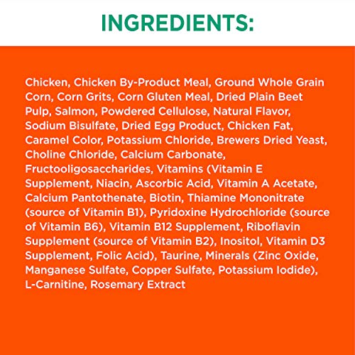 IAMS PROACTIVE HEALTH Adult Hairball Care Dry Cat Food with Chicken and Salmon Cat Kibble, 7 lb. Bag - Image 3