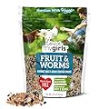 Love My Girls: Chicken Snacks - Fruit & Worms - 5lb Bag - Global Harvest, Gourmet Multi-Grain Treats, Corn-Free, Nutritious & Protein Rich Mealworms