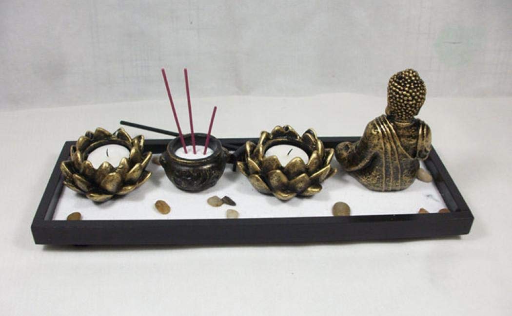Quemador Palo Santo YD50 Candelabro De Budismo, Mesa De Buda Zen Garden Bronce Vintage Quemador De Incienso Quemador De Incienso De Mesa, Soporte De Incienso Para Decoración, Meditación Budas Decorativos