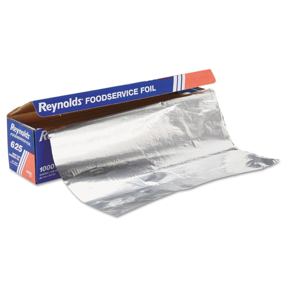 Reynolds Wrap 625 Heavy Duty Aluminum Foil Roll, 18" x 1000 ft, Silver