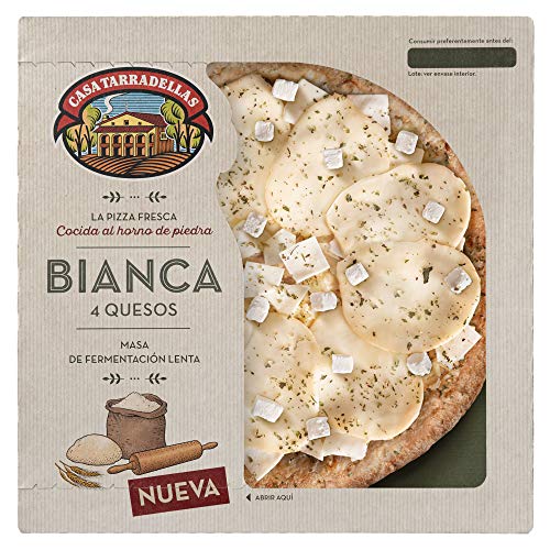 Casa Tarradellas Pizza Bianca 4 quesos, 400g (Refrigerado)