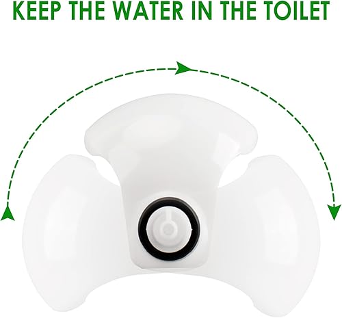 Miniatura 5 de TCHENPART 34117 Kit de bola de residuos bola de residuos kit de cubierta de sello de válvula deslizante blanca para inodoro Thetford Aqua Magic