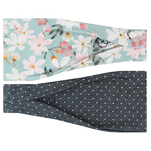 Image of Maven Thread Wide Workout Headbands for Women - Non-Slip Sweatbands for Gym, Running & Yoga