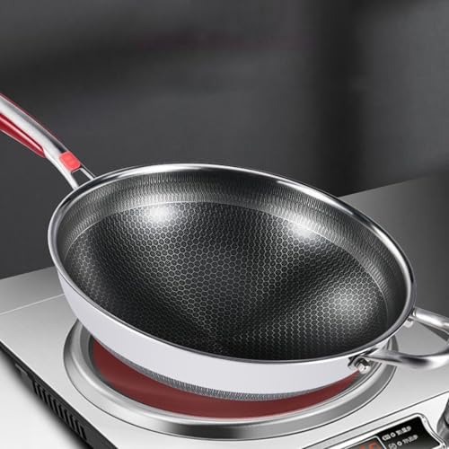 cNonstick Pan, Nonstick Frying Skillet with Lid, Lightweight Scratch Resistant Cookware, Sturdy Construction, Easy Cleanup, Ideal for Pancakes, Soups, Eggs, Kitchen Cooking Necessity, 9x23cm – Image 5