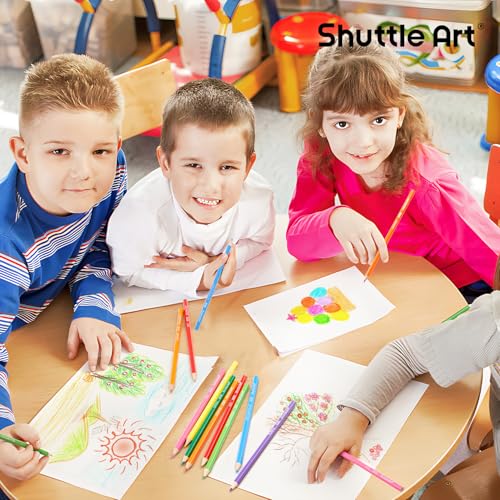 image for Shuttle Art Colored Pencils Bulk, 408 Pack Coloring Pencil Set Plus 20