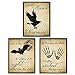The Raven, Dracula and Macbeth Inspirational Literary Quote Set. Vintage Style Prints. Fine Art Paper, Laminated, or Framed. Multiple Sizes