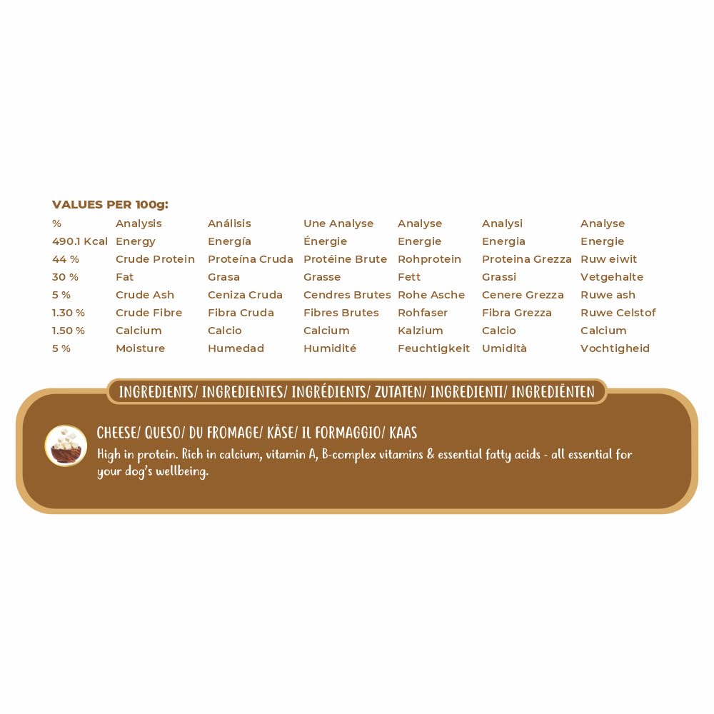 Pawfect Nature's Munch Freeze-Dried Cheese Treats - Daily Chomp Yak Cheese Snacks for Dogs | Hypoallergenic Dog Treats, Grain-Free (75g) - Image 3