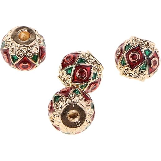 GLAADON Enamel Barrel Beads Large Hole 4 Set