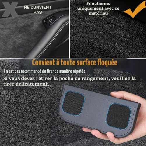 Boîte de rangement EVFIT en silicone pour console centrale Tesla Model 3 et Y
