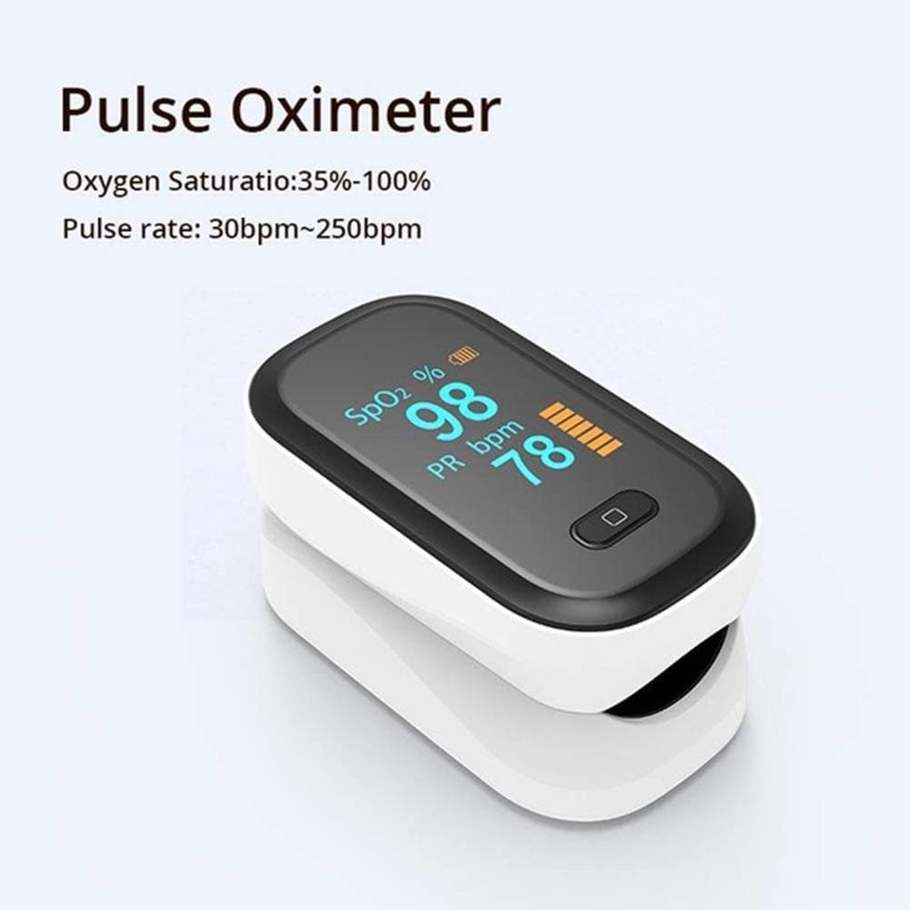 CheungLee Fingertip Pulsoximeter - Tragbares Blutsauerstoffsättigung Monitor - Impulszähler Rate Sättigung Oximeter-Monitor - für Sport/Luftfahrt/Startseite