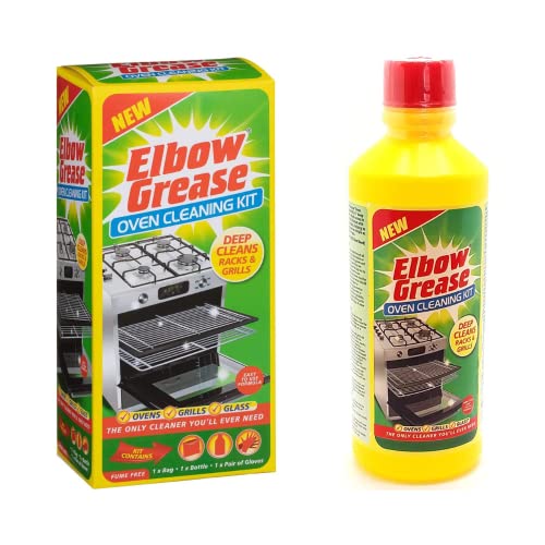 Elbow Grease Oven Cleaning Kit (500ml) Contains Bag, Bottle & Gloves
