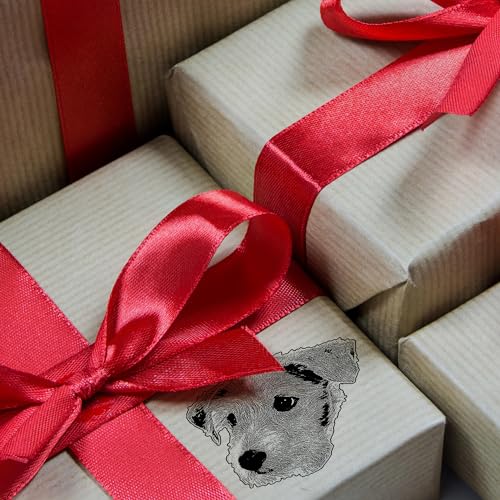 Dekolando Motivstempel Kromfohrländer Stempel Hund Holzstempel 48 x 42 mm