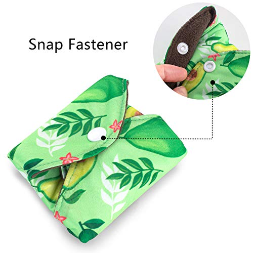 Image of Teamoy Reusable Menstrual Pads, Cloth Sanitary Pad, Panty Liners, Lemon