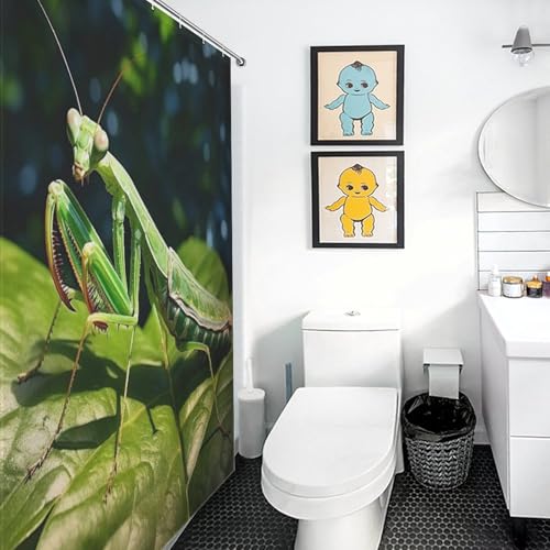 Rideau de douche imperméable en polyester Praying MFourmiis - 122x183 cm - 3