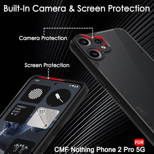 Image of TheGiftKart Back Cover for OnePlus Nord 6 / CE 6 5G Case | Hard Translucent Smoke Matte Back | Hybrid Shockproof Design | 360 Degree Protection OnePlus Nord 6 / CE 6 Back Cover (PC & TPU, Black Sides)