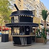 Personalisierbarer Becher – geformter mobiler Lebensmittelkiosk | Kreativer Street Food Stand für Kaffee, Bubble Tee, Snacks mit Edelstahl-Innenseite