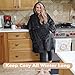 Oversized Hoodie Blanket Sweatshirt Comfortable Sherpa Giant Wearable Blankets Gift for Adults Men Women Teenagers Wife Girlfriend Grey