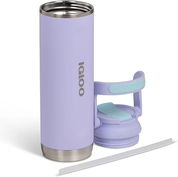 IGLOO bouteille isotherme Sipper 20 – gourde inox 0,6 L, étanche, double paroi, idéale pour école, bureau, sport, outdoor – bouteille réutilisable et robuste - 5