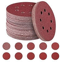 45-Piece Sanding Disc Assortment - 5-Inch 9-Hole Sandpaper For Random Orbital Sander