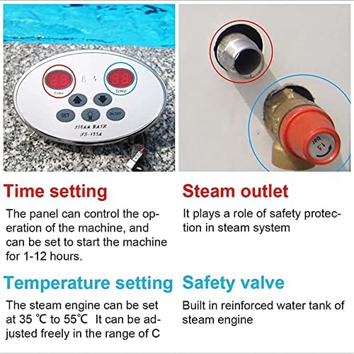 18KW Steam Shower Generator, 220V/380V Home Sauna System for 3-20 m³, Perfect for Steam Bath & Spa Experience, High Efficiency, Enjoy Luxurious Relaxation