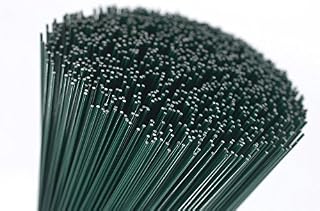 (250x0.7) 250g green lacquered (300 Wires) 10" Florists Thin Stub Wire 22 Gauge