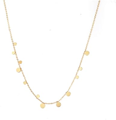 S.Leaf Delicate14K Gold Plated Dot 